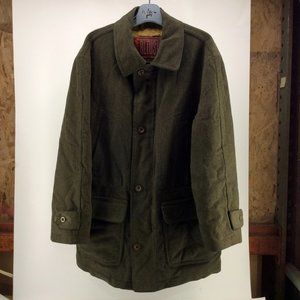 Altus - Vintage Military-Inspired Long Coat - Men's 52 - Olive Green